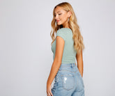 Lässiges Crop-Top im mühelosen Stil
